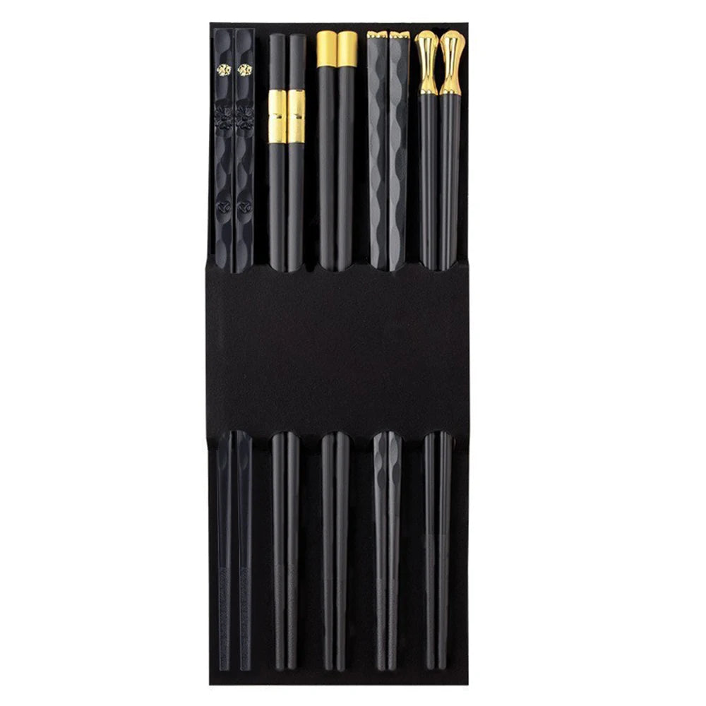 5Pairs High Quality Japanese Non-Slip Chopsticks Korean Home Hotel Restaurant Portable Healthy Food Stick For Sushi Chopsticks