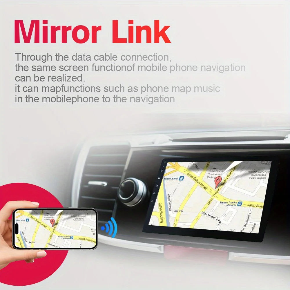9" Android 13 Car Stereo with Wireless CarPlay & Android Auto, 64GB+4GB Double Din Navigation, 8-Core Processor, HD Touchscreen, Steering Wheel Control, WiFi/Wireless, Dash Cam Compatible, FM/MP3/RDS Radio Head Unit car acces