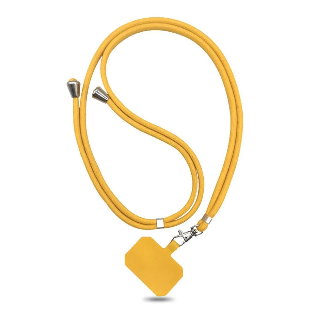 1.5mm Colorful Phone Lanyard with Patch Adjustable Mobile Phone Hanging Rope Neck Straps Anti-lost Lanyards