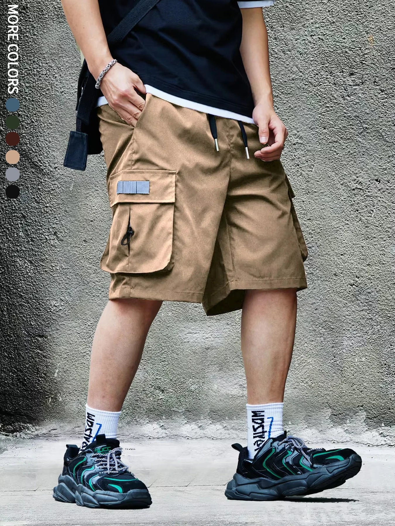 Men's Cargo Shorts, Outdoor, Travel, Casual Sports, Large Pockets, Durable and Comfortable Fabrics, Thin Shorts for Outings 17