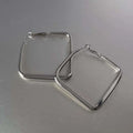 2026 Fashion Gold Color Big Square Hoop Earrings For Women Exaggerated Metal Geometric Irregular Circle Earrings Jewelry