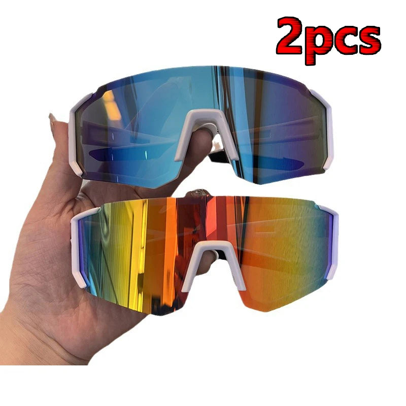 1/2pcs Anti-UV Cycling Sunglasses UV400 Unisex Sandproof Eye Protector Sun Glasses Outdoor Sports Goggle Protection Eyeglass