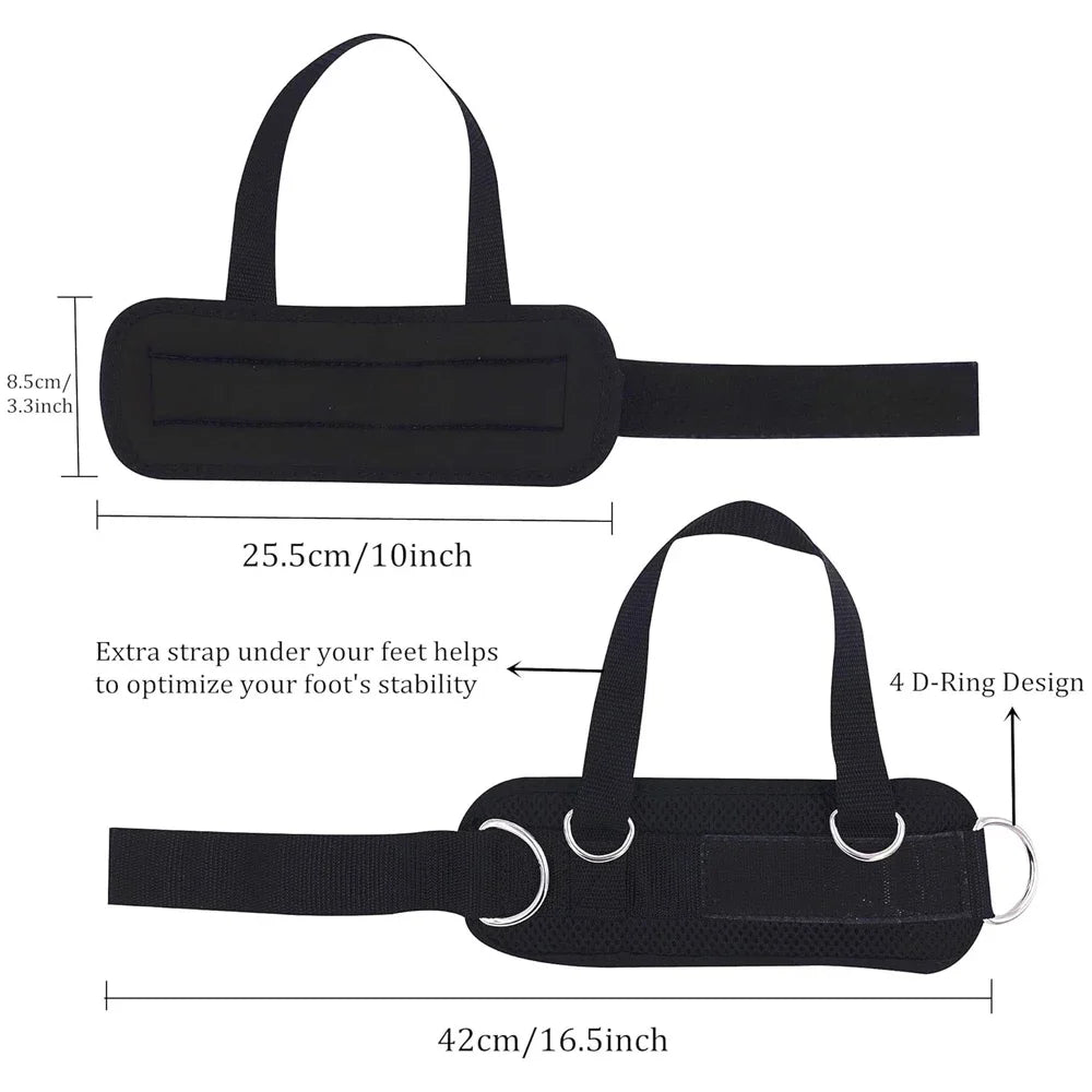 1/2Pcs New Ankle Straps for Cable Machines Kickbacks - Adjustable Comfort Ankle Cable Attachments for Gym Ankle Leg Extensions