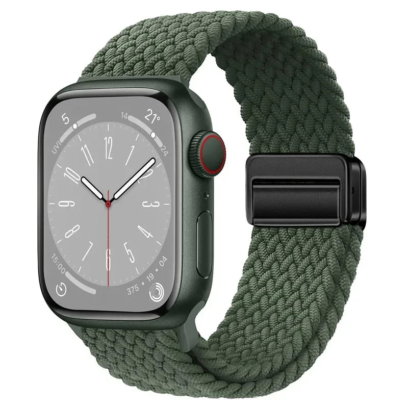 Nylon strap For Apple watch 11 10 42mm 46mm 9 8 7 45mm 41mm Ultra 3/2/1 49mm Magnetic wristband For iWatch 6 5 4 3 SE 44mm 40mm