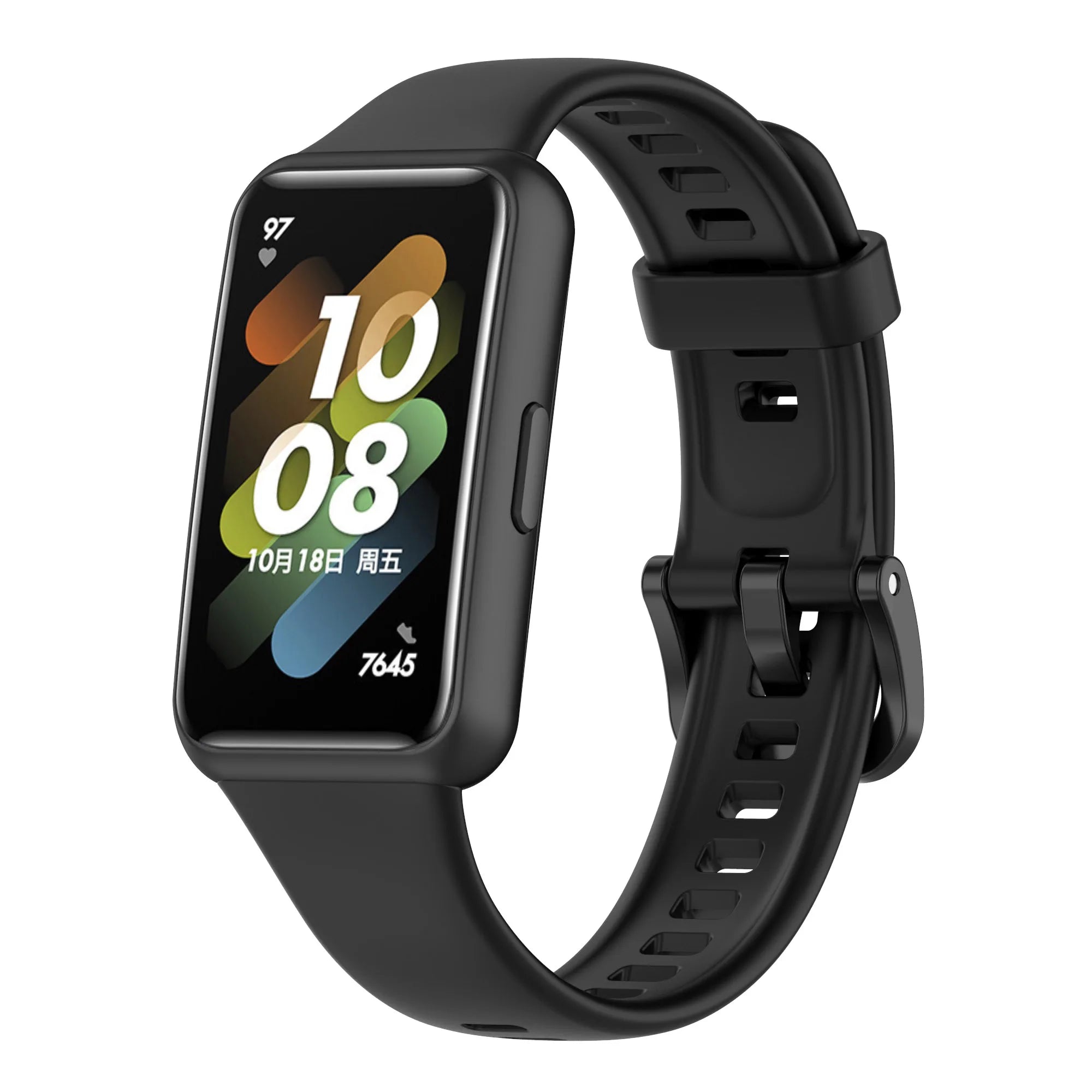 Silicone Band for Huawei Band 7 Strap 45mm Correa Bracelet Huawei Band Series 7 45mm Strap Watch Protective Accessories