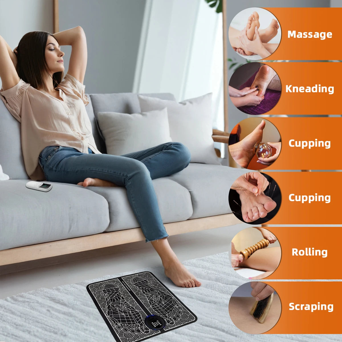Multi functional Electric Foot Massager Set Muscle Trainer Essential Tool for Massage Fitness Outdoor Activities Home Relaxation