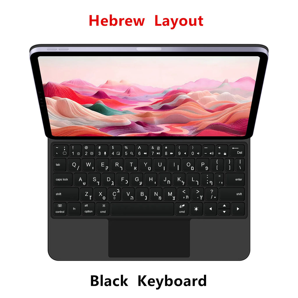 Magic Keyboard Folio For Xiaomi Pad 7 2024 Mi Pad 7 8 Pro 11.2" Tablet Smart Case for Xiaomi Pad 8 Spanish German keyboard cover