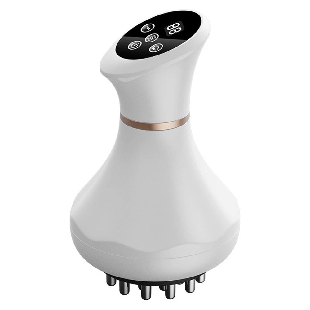 Electric Meridian Brush Vibration GuaSha Body Massager Body Scraping Massage Comb Muscle Relaxing Massager Edema Removal Scraper