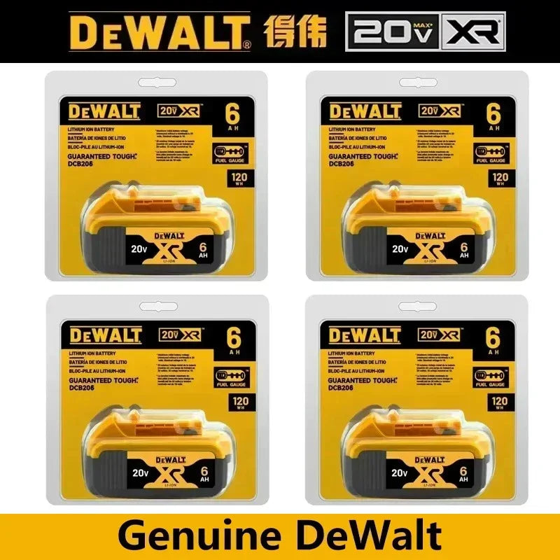 100% Original DeWalt 20V 6.0Ah Battery Power Tool Replacement for DeWalt DCB184 DCB181 DCB182 DCB200 6.0Ah 18Volt 20v Battery.