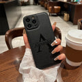 Personalized Customized Initials Name For IPhone18 17 16 15 14 13 12 11 Pro Max Plus Big Letter Laser Engraving Phone Cover