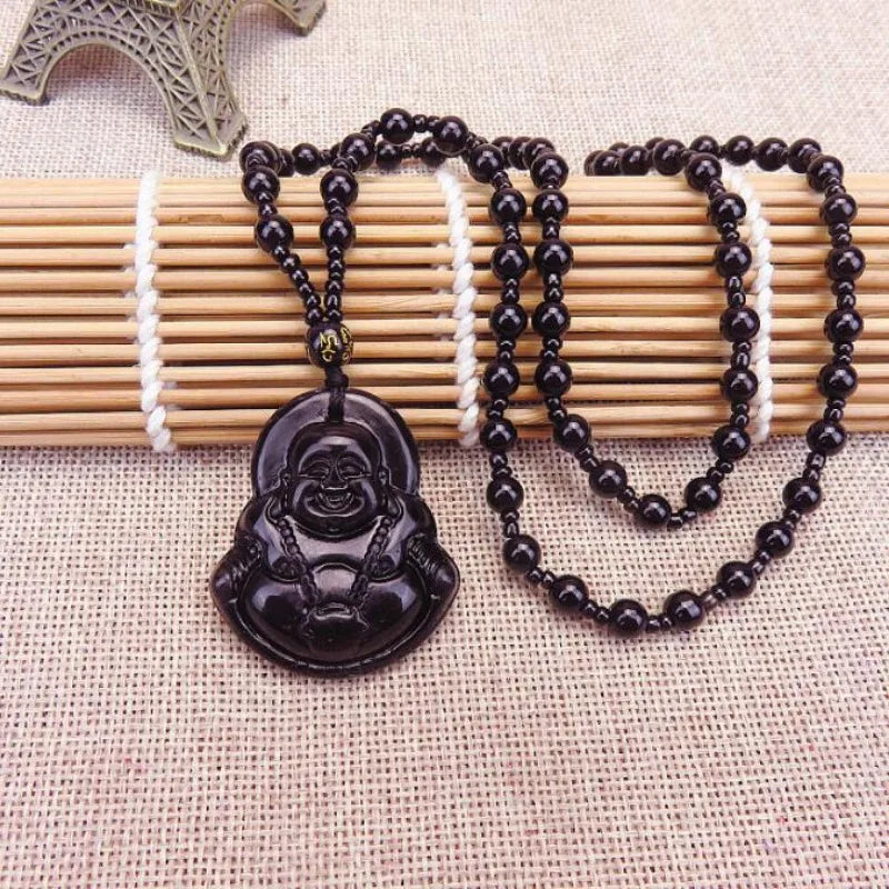 Fashion Natural Stone Amulet Pendant Necklace Classic Four Color Bead Chain Crystal Pendant Jewelry Gifts
