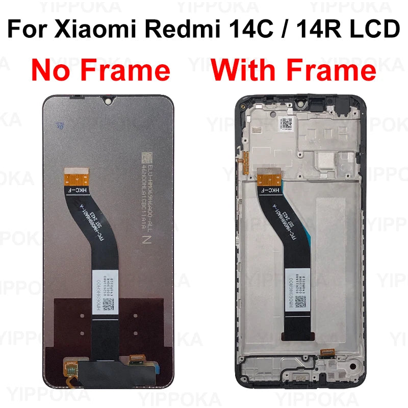 A- IPS For Xiaomi Redmi 12C 22120RN86G 12 LCD 14R 14C Display Touch Screen Digitizer Replace For Redmi 13C LCD 13 Display 15 15C