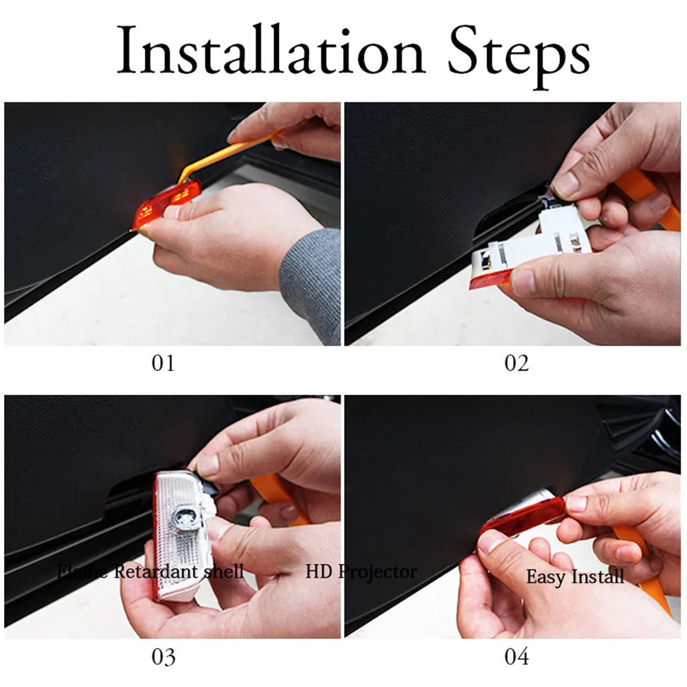 LED Car Door Interior Welcome Warning Light For VW Tiguan MK1 MK2 1 2 Scirocco MK3 Touran 5T1 Teramont T-ROC Arteon CC Sharan 7N