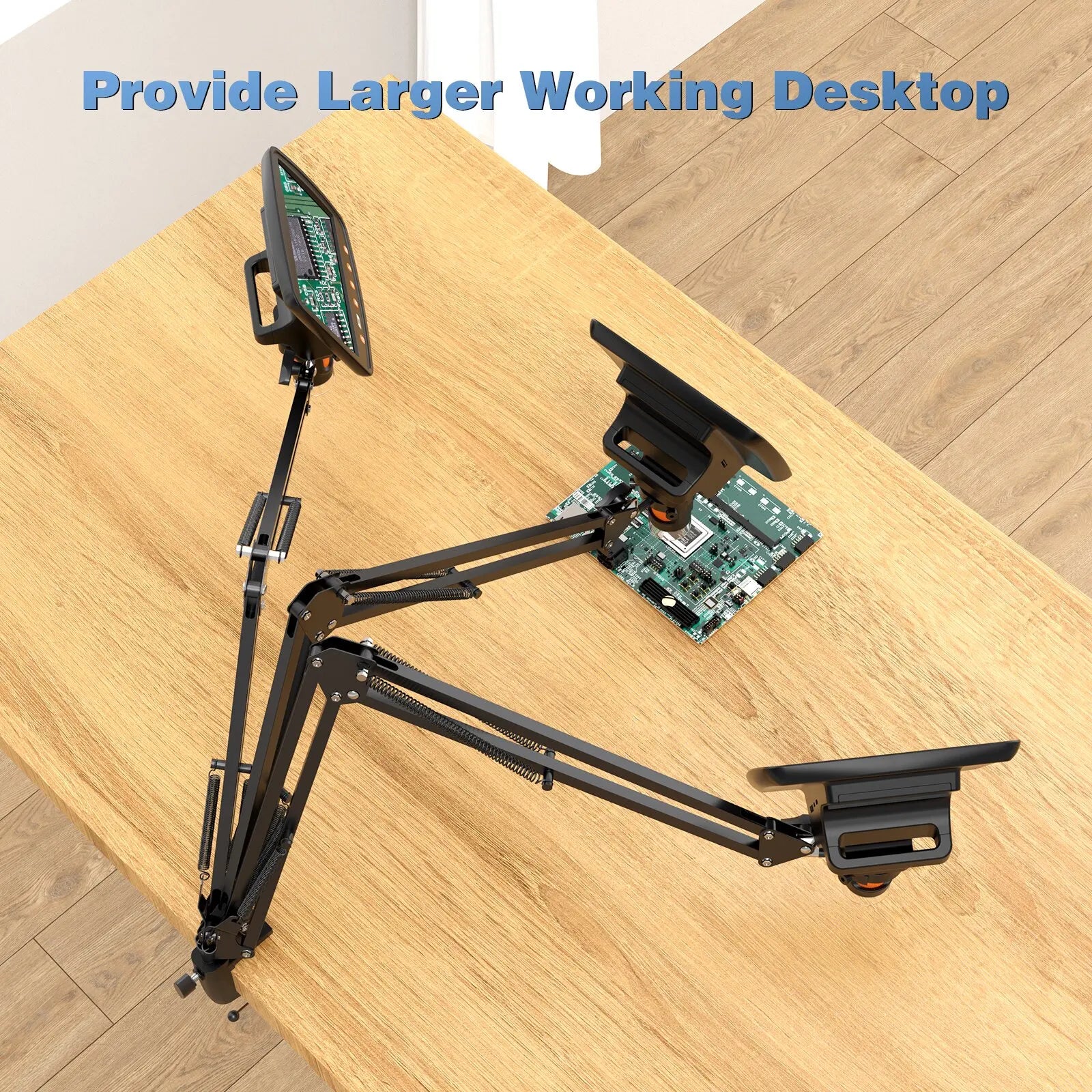 Hayve Microscope Arm Stand，Adjustable Metal Bracket Coin Microscope Mount  Compatible with DM4 DM9 MS1 MS3