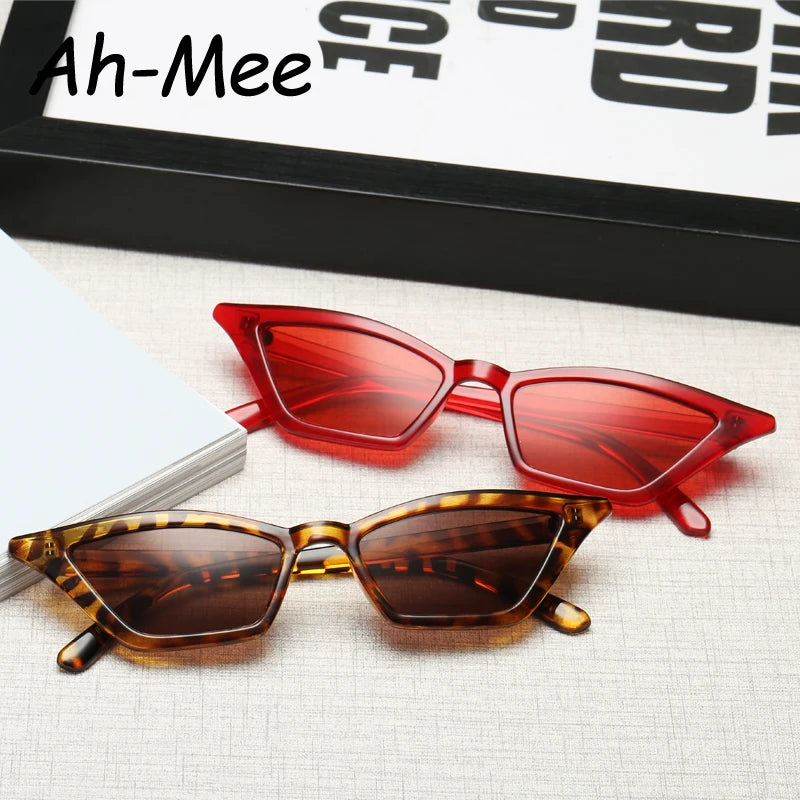 Protective Glasses Cat Eye Sunglasses Women Narrow Frame Design Sun Glasses Multi Color Frames Shades Ladies Sunglass UV400