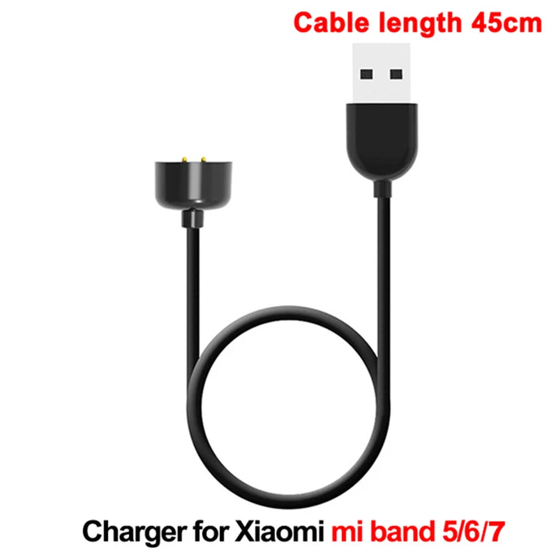 Original Magnetic Cord Charger For Xiaomi Mi Smart Band 7 Pro USB Charging Charger Base For Miband 6 5 4 3 2 Quick Charger Cable
