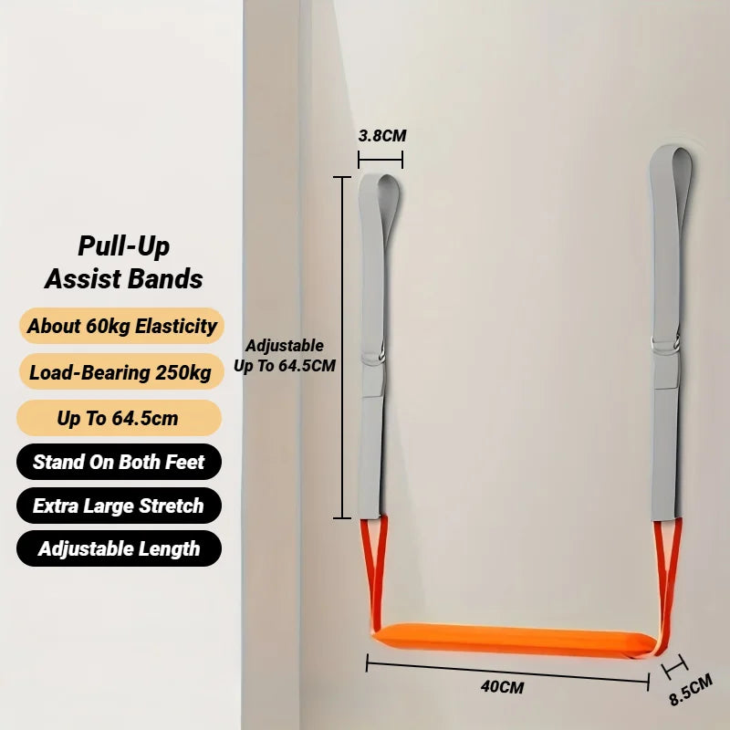 Adjustable Pull Up Assistance Bands Set For Assist Men Women Hanging Training Chin-Up Workout Body Stretching Home Fitness
