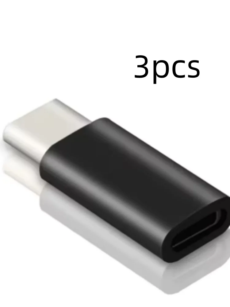 3PCS Lightning Female To USB C Male Charger Adapter for IPhone 15 Pro Max Plus IPad Type C To 8Pin Charging Data Sync Connector