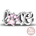 Hot Sale Charm Bead Pendant 925 Sterling Silver Firefly Love Heart Cats Dogs Sunflower Charm for Bracelet Women DIY Jewelry Gift