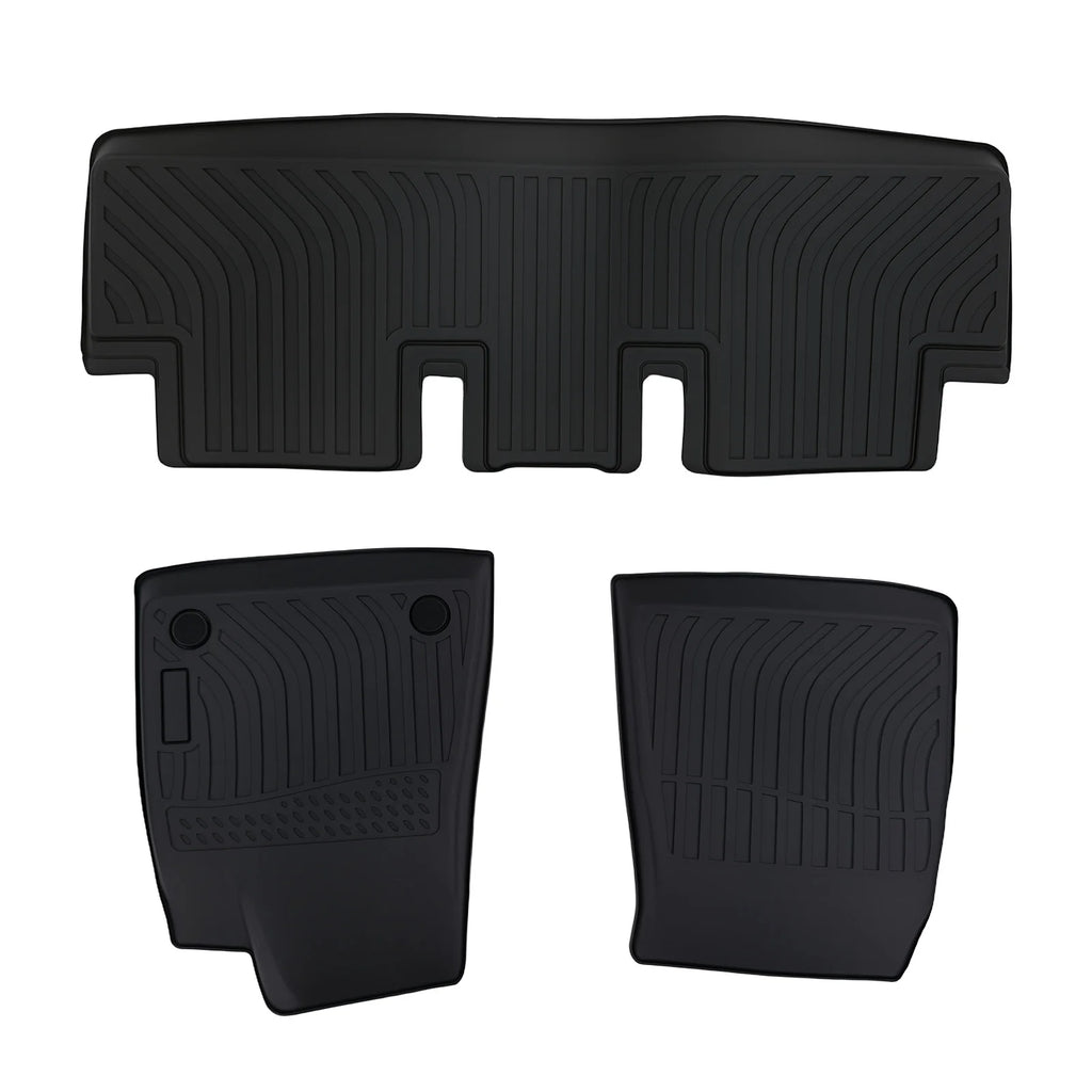 Black Carpet Floor Mats for Tesla 3 2017-2023 TPE Waterproof Car Carpet