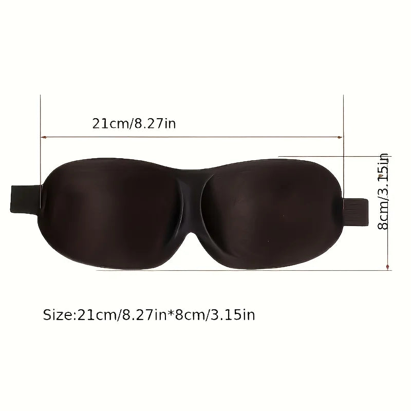 3D Sleep Mask, Super Comfortable Light Blocking, Adjustable Headband, Soft Breathable for Travel Home Office Men Women Eye Patch