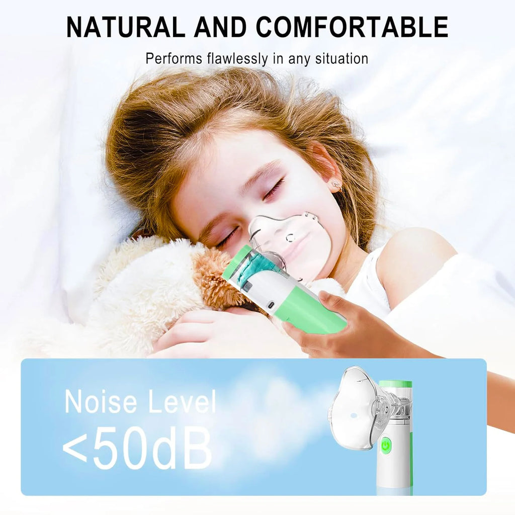 Silent Nebulizer Mini Portable Medical Ultrasound Inhaler Breathing Runny Nose Mobile Steam Device