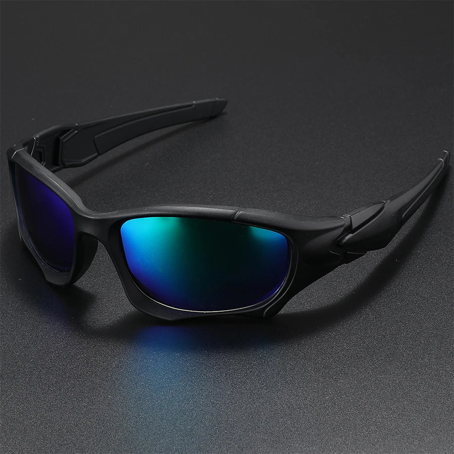 New Outdoor Sports Polarized Sunglasses Men Curve Cutting Frame Stress-Resistant Lens Shield Sun Glasses Wome Driving