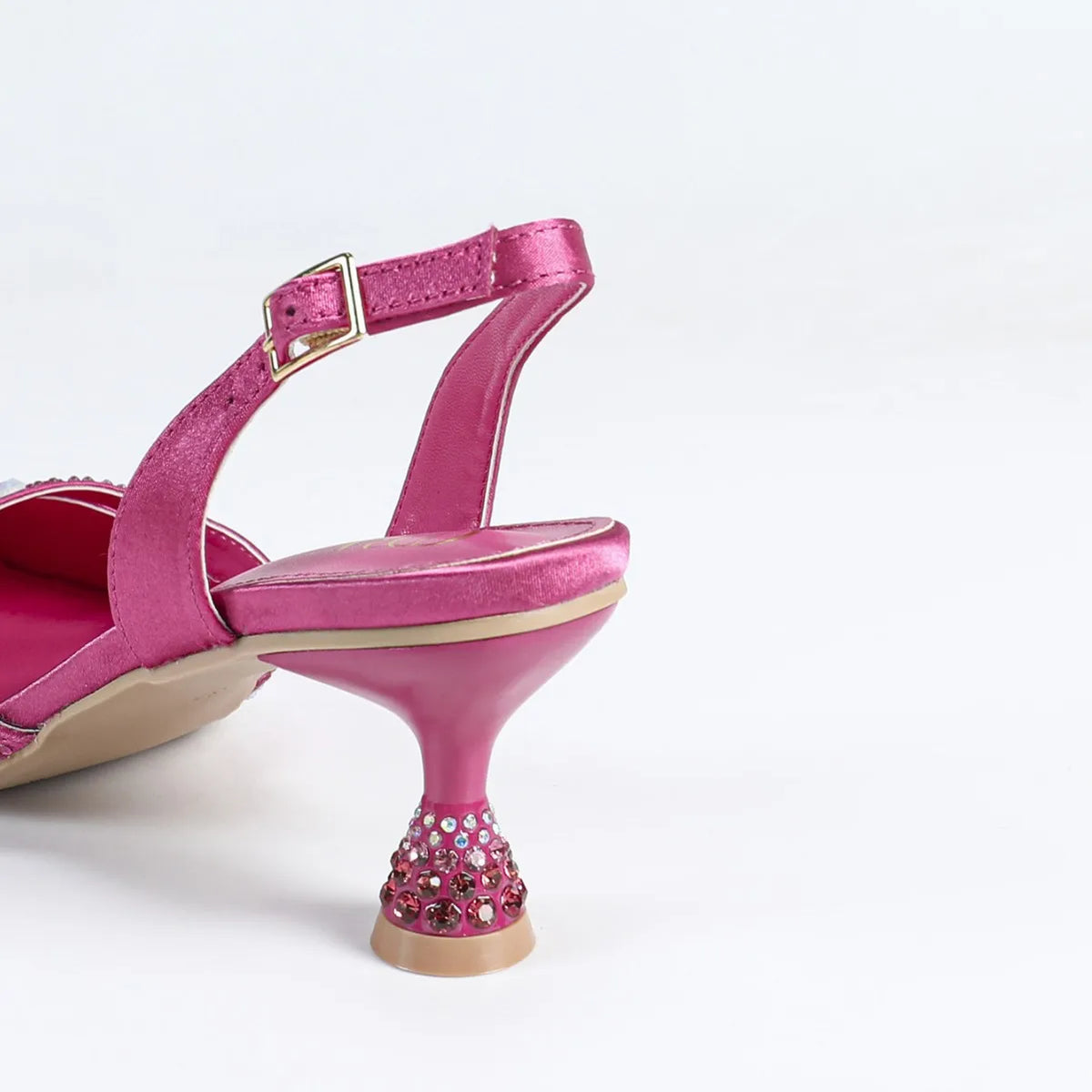 Insightlink New Elegant Pointed Toe Shimmer Single Strap High Heels Luxury Fashion Sandals for Wedding Banquet Formal Party