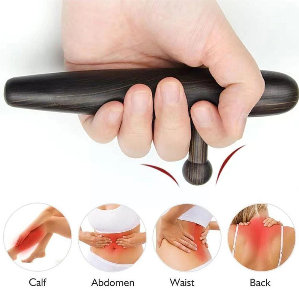 Stainless Steel Manual Deep Tissue Massage Tool, Trigger Point Massage T-Bar Full Body Massage Tool Full Body Fascial Relaxation