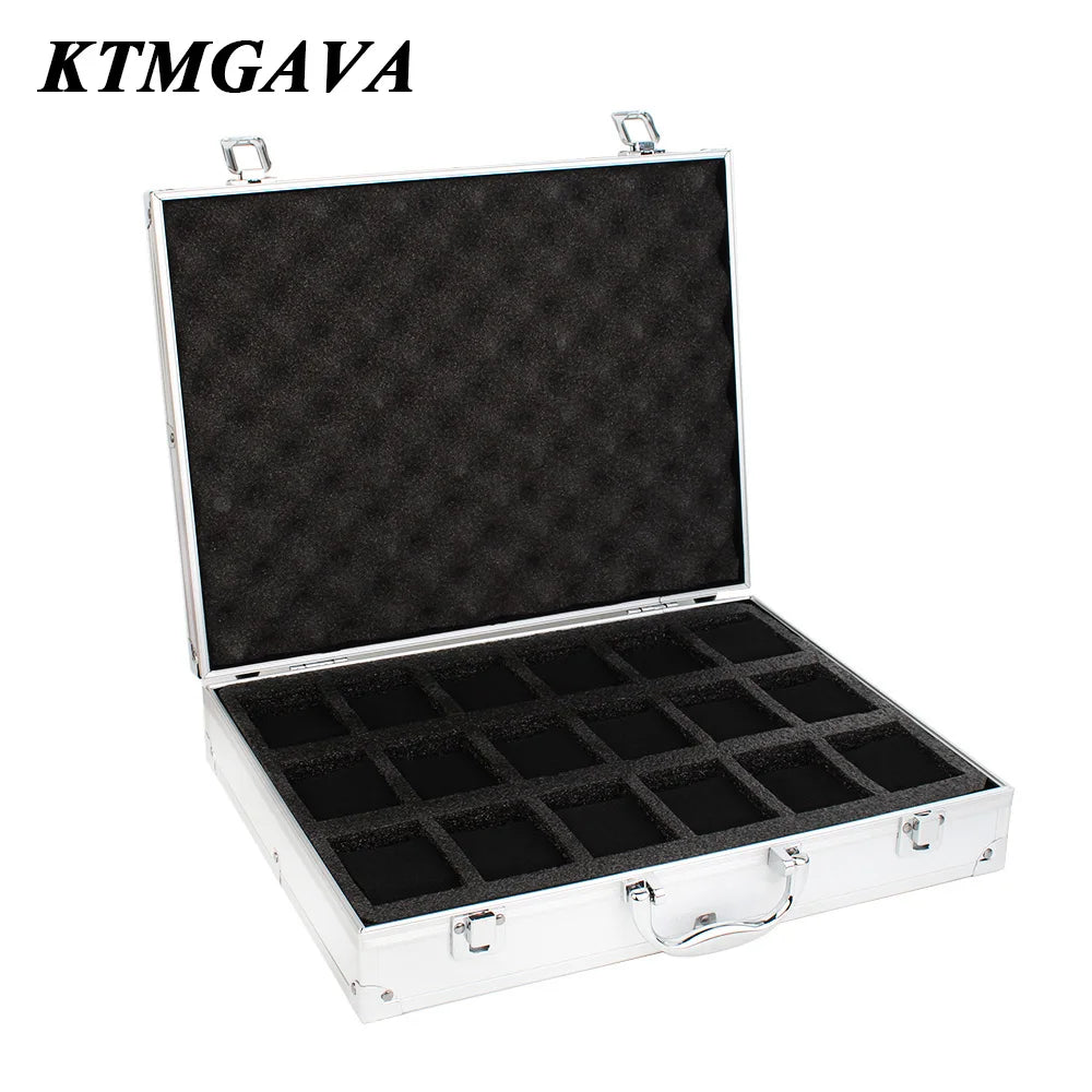 18 Slots Luxury Premium Quality Watch Box Aluminum Alloy Product Storage Clock Box Collection Gift Boxes
