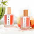 2Pcs Fruity Eau de Toilette for Women, Peach Blossom & Watermelon Fresh Perfume Spray, Sweet Floral Body Fragrance Gift Set
