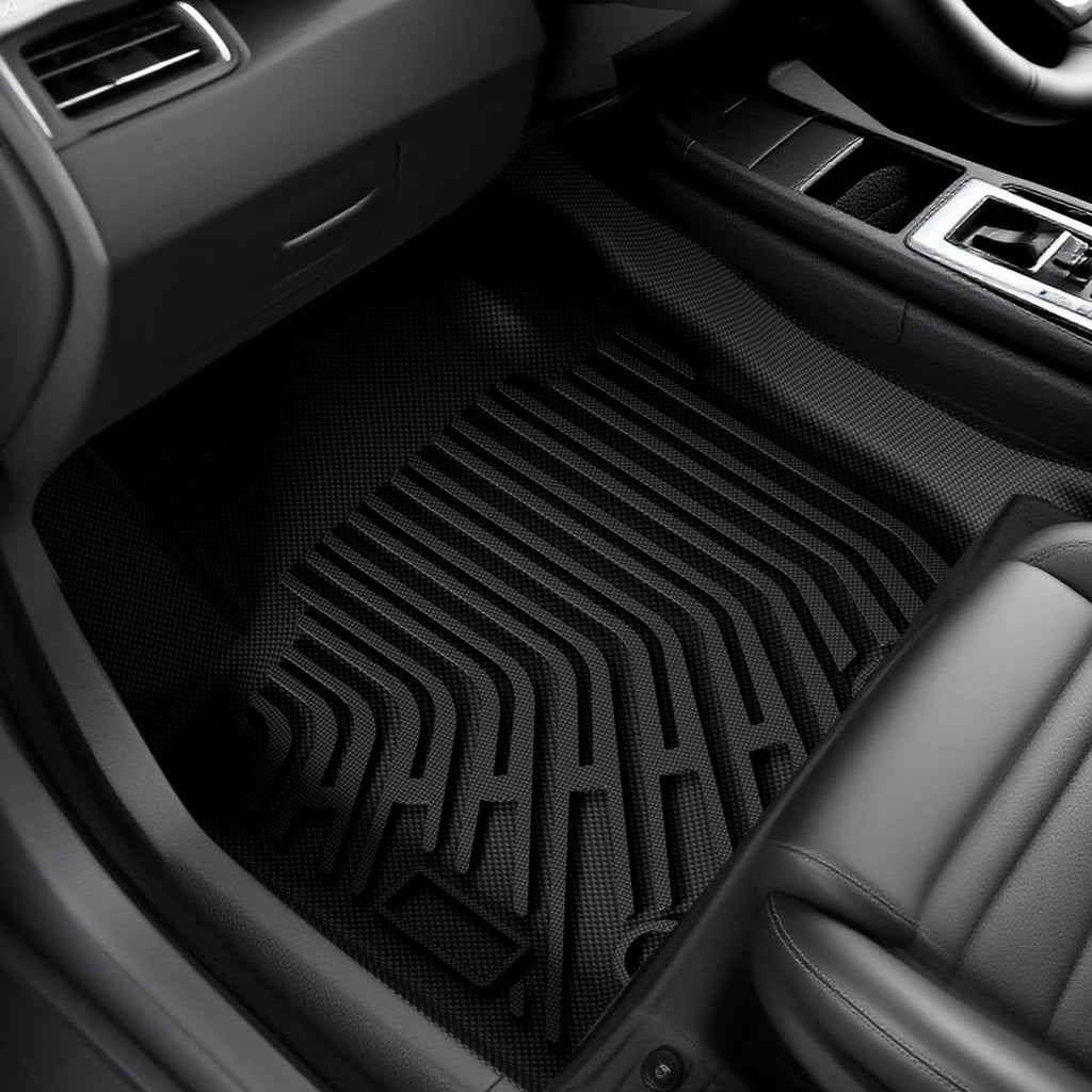 3PCS High Quality Car Floor Mat Front Rear Automotive Carpet Floor Mats For Toyota RAV4 2007-2012 All-Weather Waterproof  Dirt Heavy Duty Car Mats Flexible Floor Liners