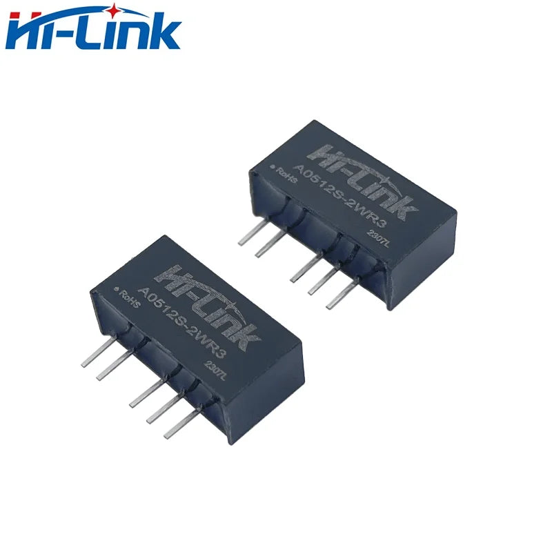 2pcs Free Shipping A0505S-2WR3 5V to ±3.3V ±5V ±9V ±12V ±15V 2W Dual Output Isolated Power Supply Module Power Converter Hi-Link