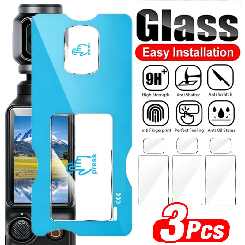 HD Lens Screen Protector for DJI Pocket 4 3 Camera Tempered Glass Easy Install Protective Films For DJI Osmo Pocket4 Accessories