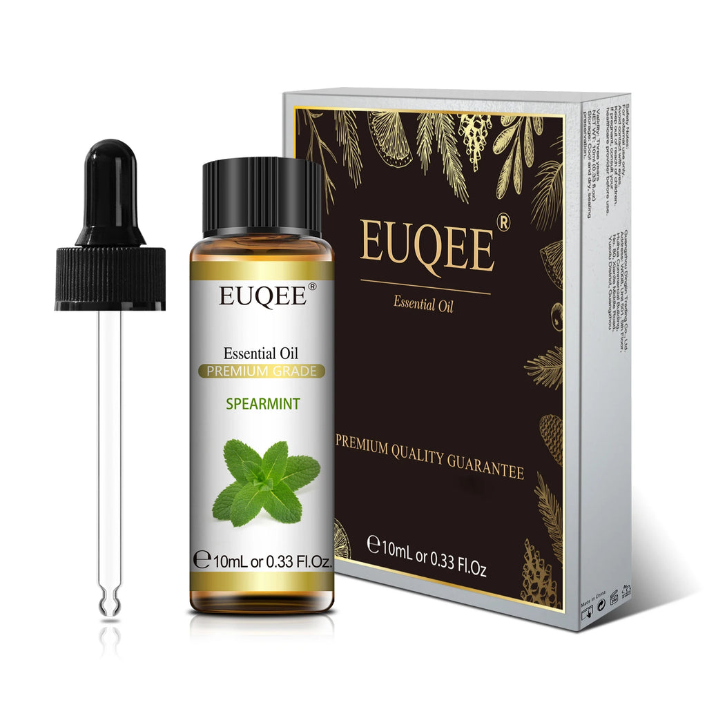 EUQEE 10ml Oregano Vetiver Essential Oil For Humidifier Candle Making Myrrh Ginger Helichrysum Lemon  Rose Eucalyptus Aroma Oils