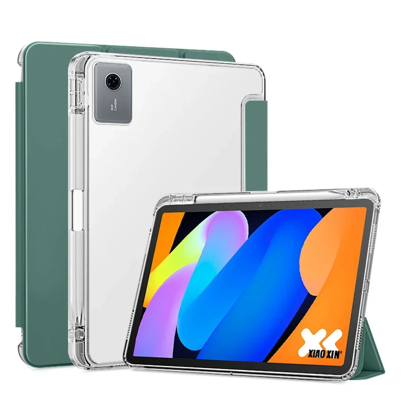 For Lenovo Idea Tab 11 Case with Pencil Holder Folding Soft Back Stand Tablet Case For Lenovo Idea Tab Tablet 11 tb336fu tb336zu