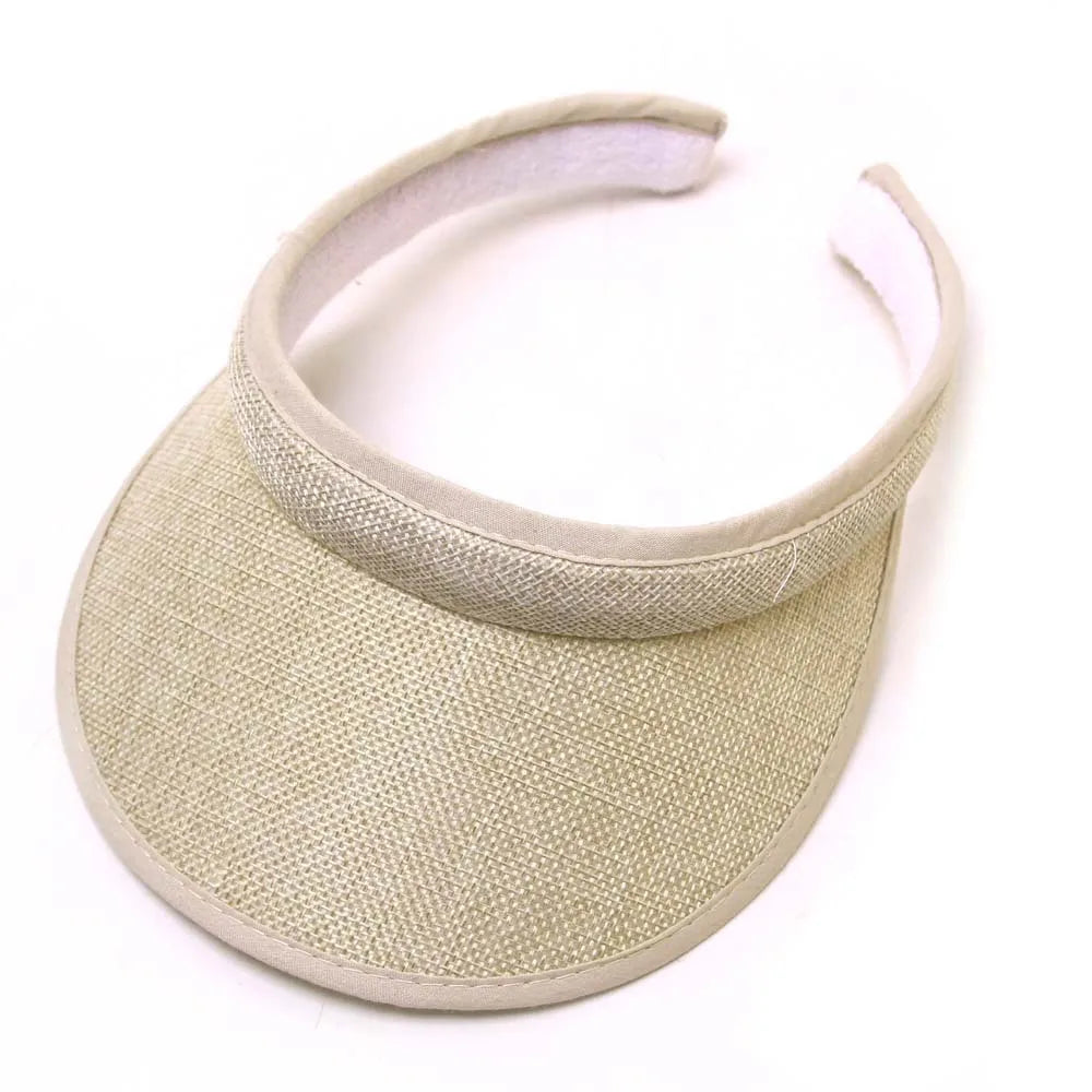 Fashion Simple Topless Hat Lady Outdoor Sunscreen UV Big Brim Sun Sports Visor Hat Running Caps Tennis Parent-child Beach Hat