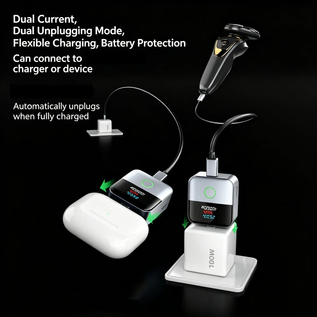KEBIDUMEI 140W Smart Auto Power-off Phone Charge Separator Digital Display Type-C Fast Charging Data Cable Overcharge Protection