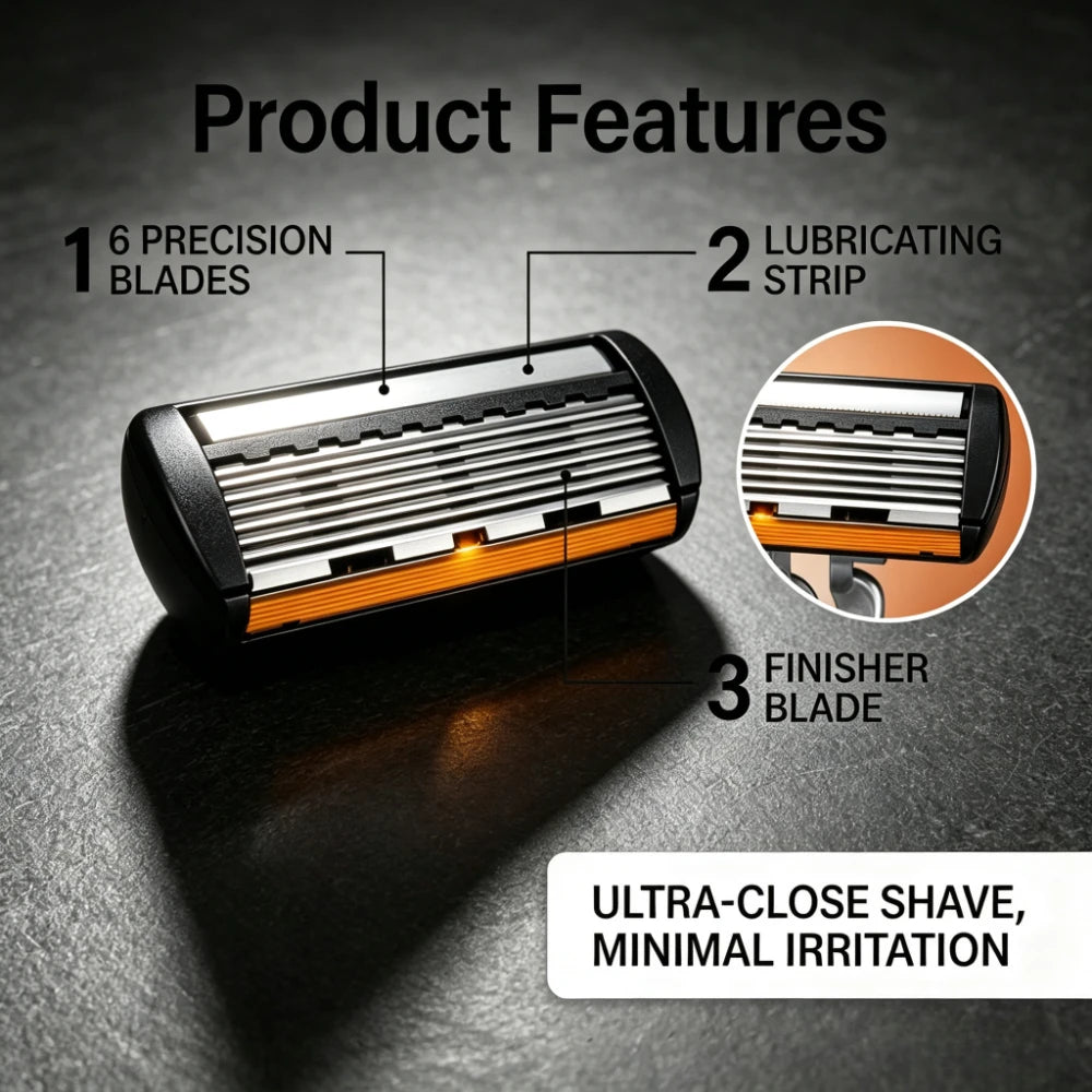 Men's Vintage Safety Razor Set Double Edge Manual Razor with 24 Replacement Blades Stainless Steel Barber Shaving Kit