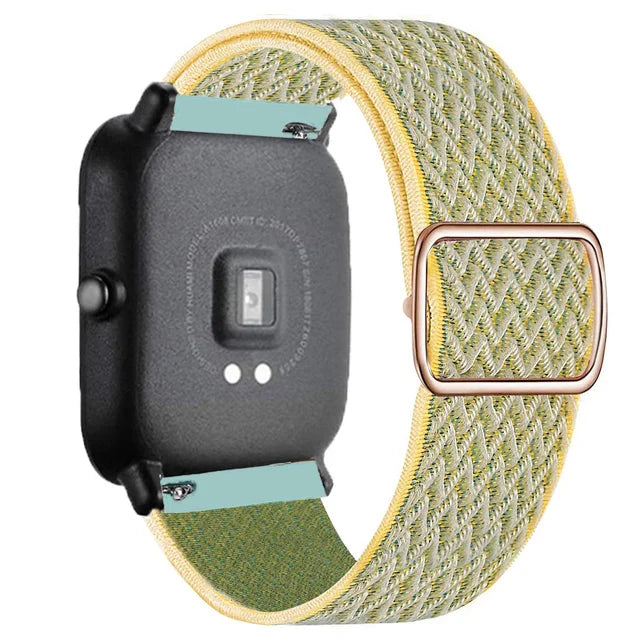 20mm/22mm Band For Amazfit GTS 4/2/GTS2 Mini/GTR/4/3/Pro/GTR2 Nylon Elastic Watch Bracelet Amazfit Bip 6 5/Active 2/Helio Strap