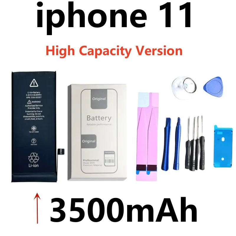 Xilecaly Battery For iPhone 14 Pro Max 11 Pro 12 13 Mini Pro Max Original Real High Capacity Replacement Bateria Warranty 1 Year