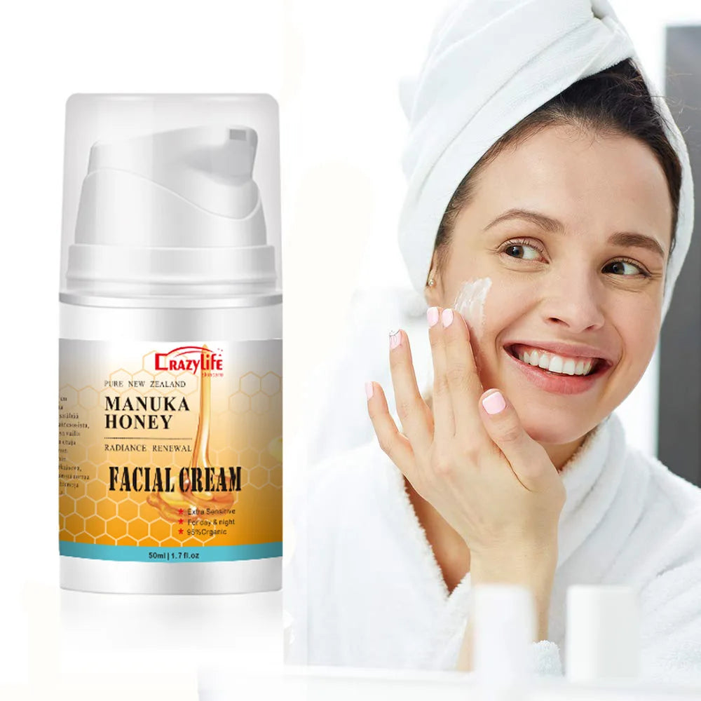 50ml NewZealand Bee Venom Honey Facial Cream Firming Lifting Skin Treatment Facial Cream Night Cream Anti Aging Wrinkles