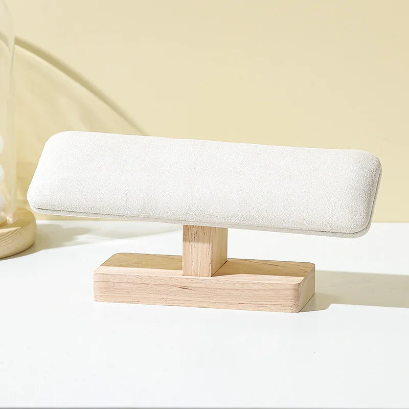 1Pc Wooden Watches Display Stands Base Watch Necklace Bracelet Organizer Rack Bangle Scrunchie Headband Showcase Stands
