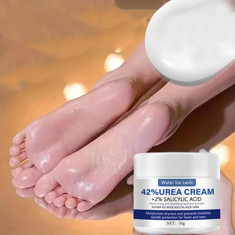 50g Ultra Moisturizing 42% Urea Aloe Vera Foot Cream - gentle exfoliating daily foot moisturizer