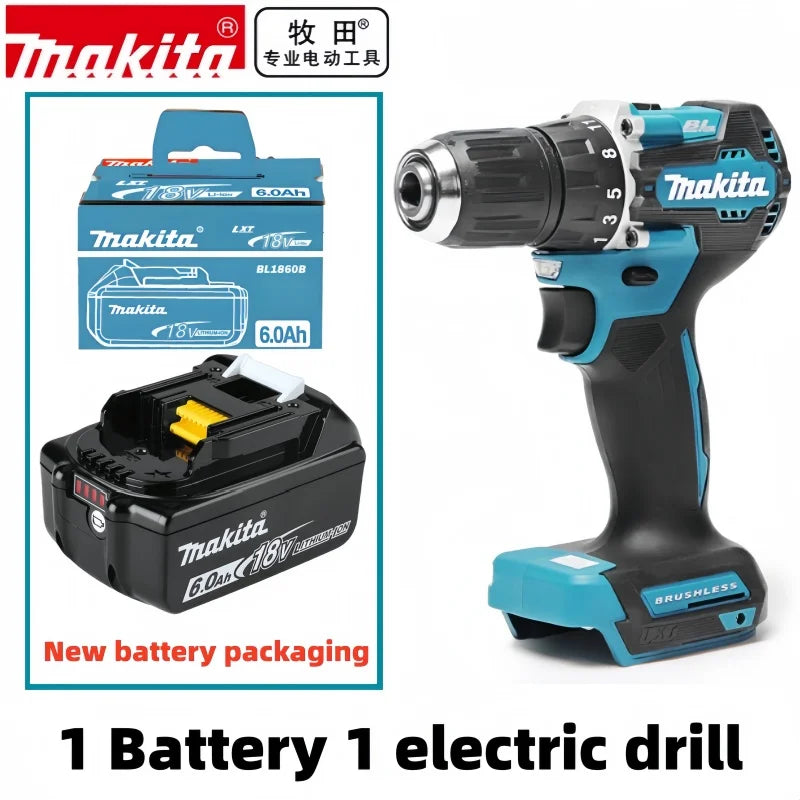 Makita 18V 6.0Ah Battery Original Lithium Ion Rechargeable Battery 18V 6000mAh Replacement Battery BL1860 BL1850 BL1820B BL1860B