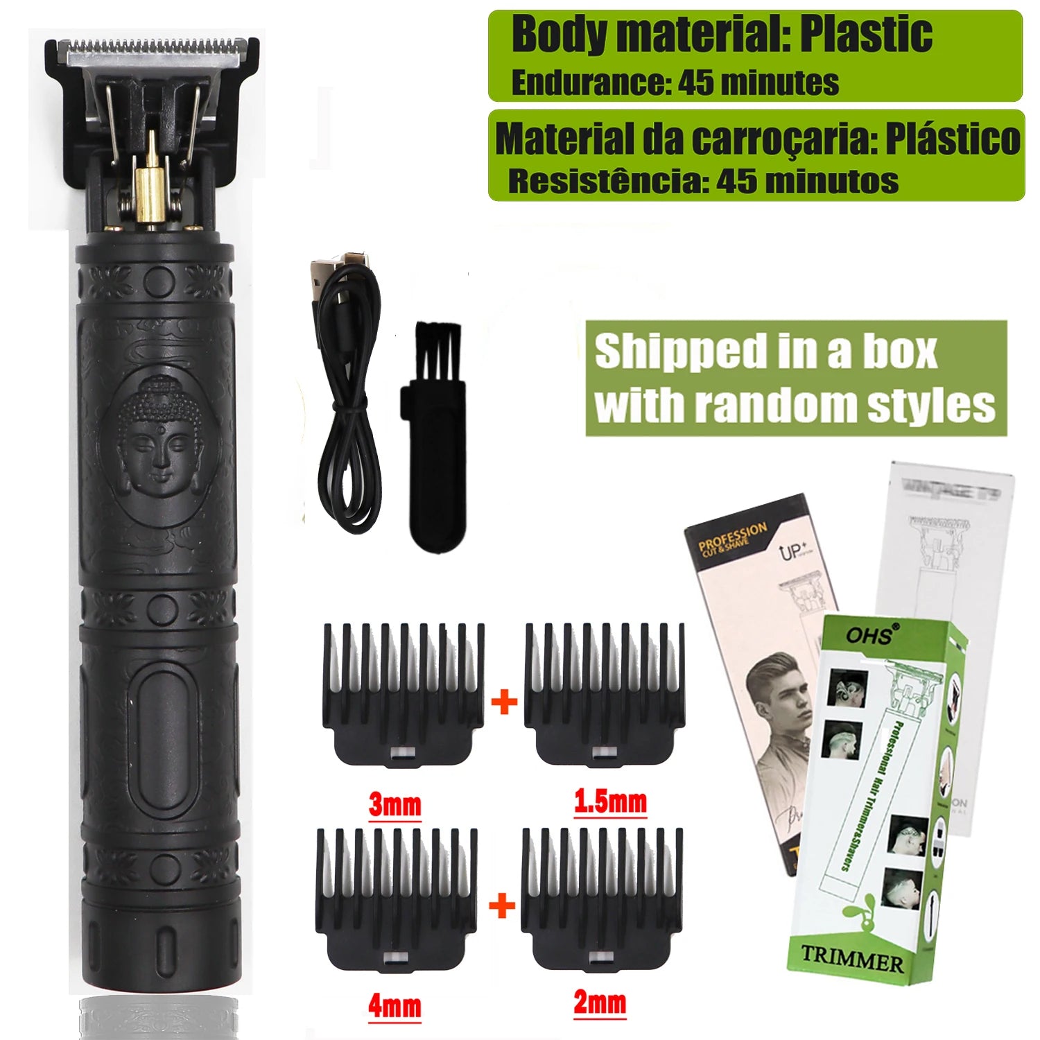 Tondeuse Dragon Vintage T9 Cordless Professional Hair Clippers Electric Trimmers For Men Clipper hair cutting machine Shaver