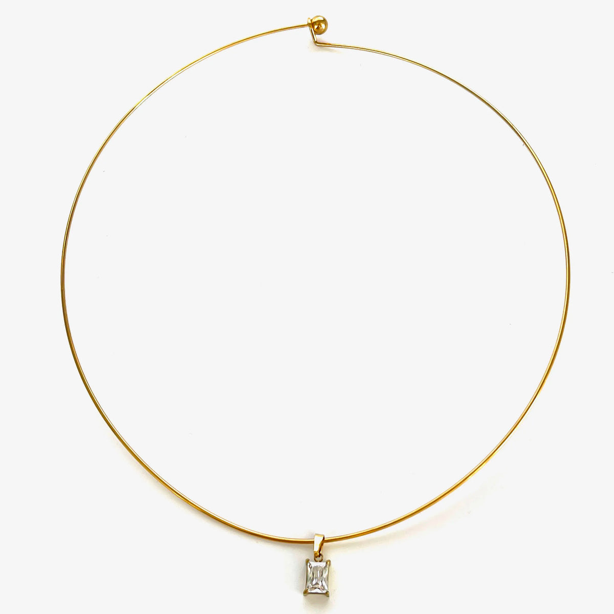 Peri'sbox Statement 5 Designs Sparkling AAAA Zircon Pendant Necklaces for Women Stainless Steel Choker Necklace Fashion Jewelry