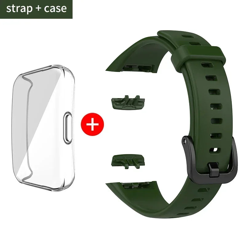 Silicone Strap For Huawei Band 6 /6 Pro Strap Smart Watch Adjustable Wristband Replacement Correa Bracelet Honor Band 6 Strap