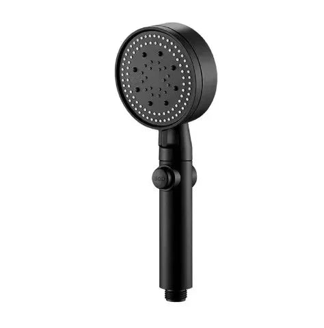 Adjustable High Pressure Shower Head 5 Modes with Hose Water Saving One-Key Stop Spray Nozzle - Bathroom Shower Accessories