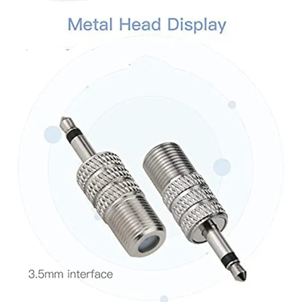 FM Radio Antenna FM Dipole Aerial Audio Plug Connector For Stereo Receiver Music System Audio Video Home Theater Receiver